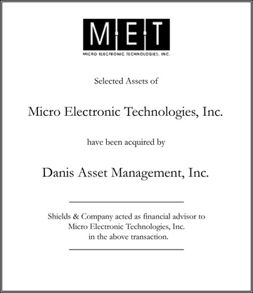 Micro Electronic Technologies transactions