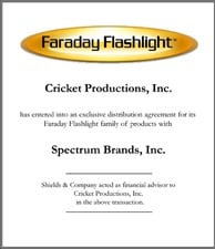 Faraday Flashlight. 