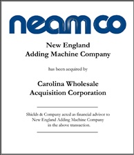 New England Adding Machine Company. 
