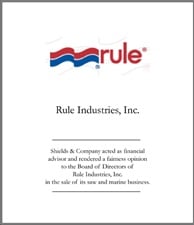 Rule Industries. 