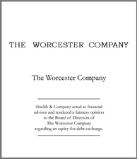 Worcester Company. 